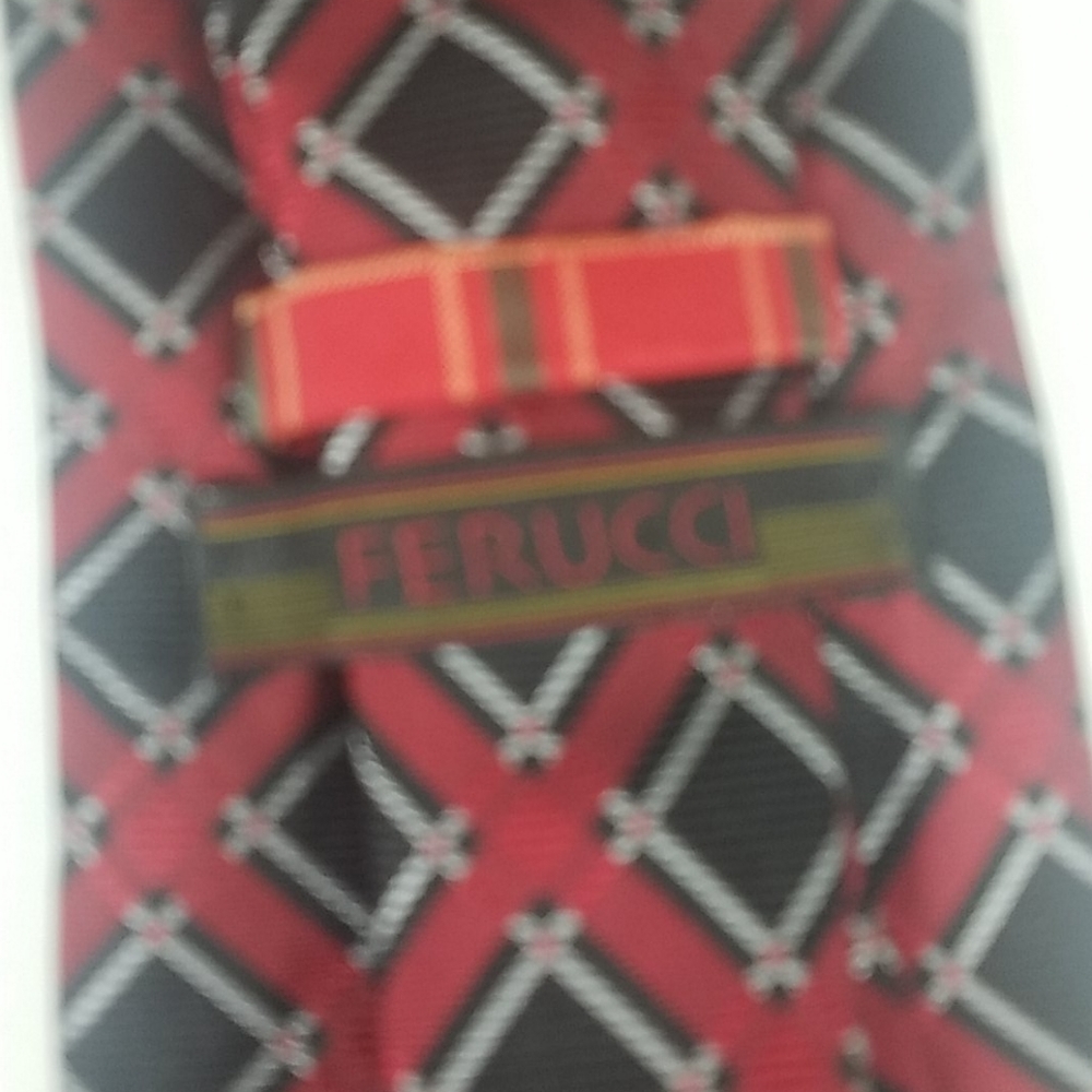 Ferucci, Red and Black Tie - Picture 2 of 3